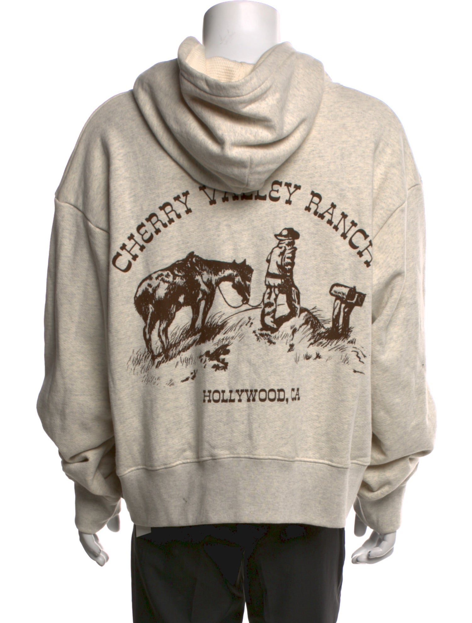 Cherry Los Angeles Graphic Print Crew Neck Hoodie